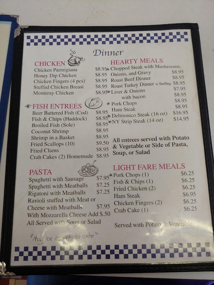 The Bluebird 2 Diner Menu image 4
