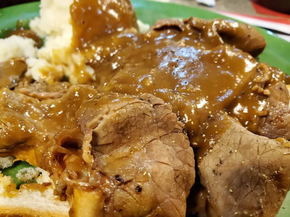 Open Faced Roast Beef Sandwich